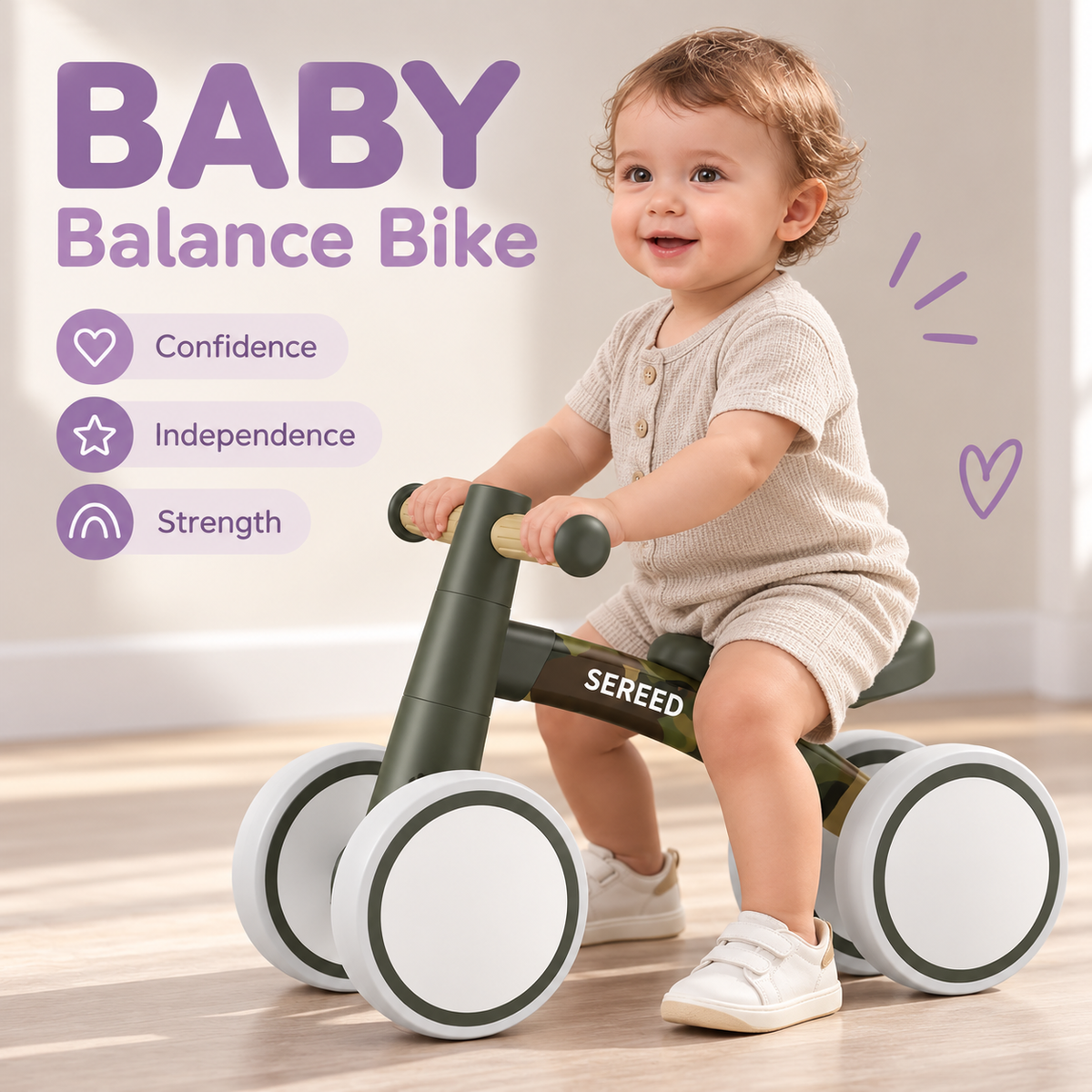 Baby Balance Bike, Camo