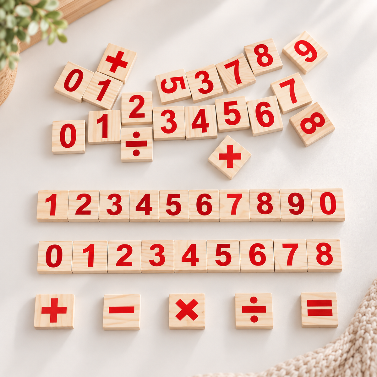 Montessori Wooden Counting Sticks