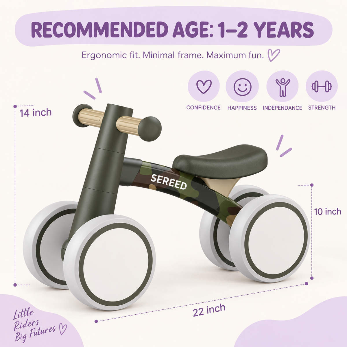 Baby Balance Bike, Camo