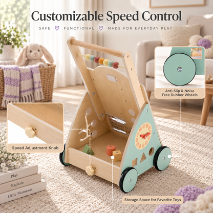 Montessori Wooden Baby Walker