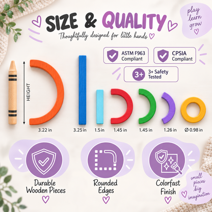 Wooden Montessori Smart Sticks
