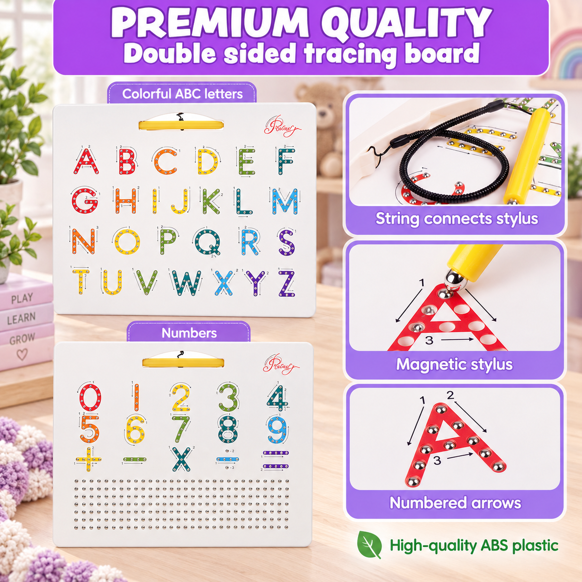 Magnetic Alphabet Tracing Board