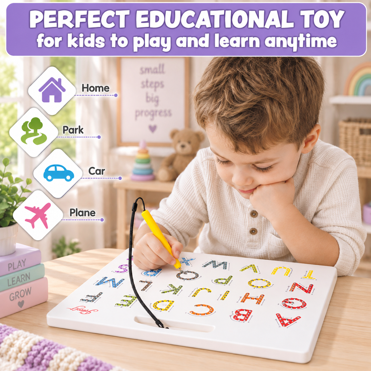 Magnetic Alphabet Tracing Board