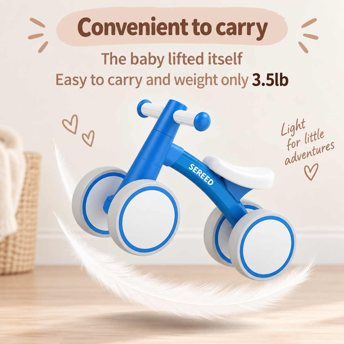 Baby Balance Bike, Blue