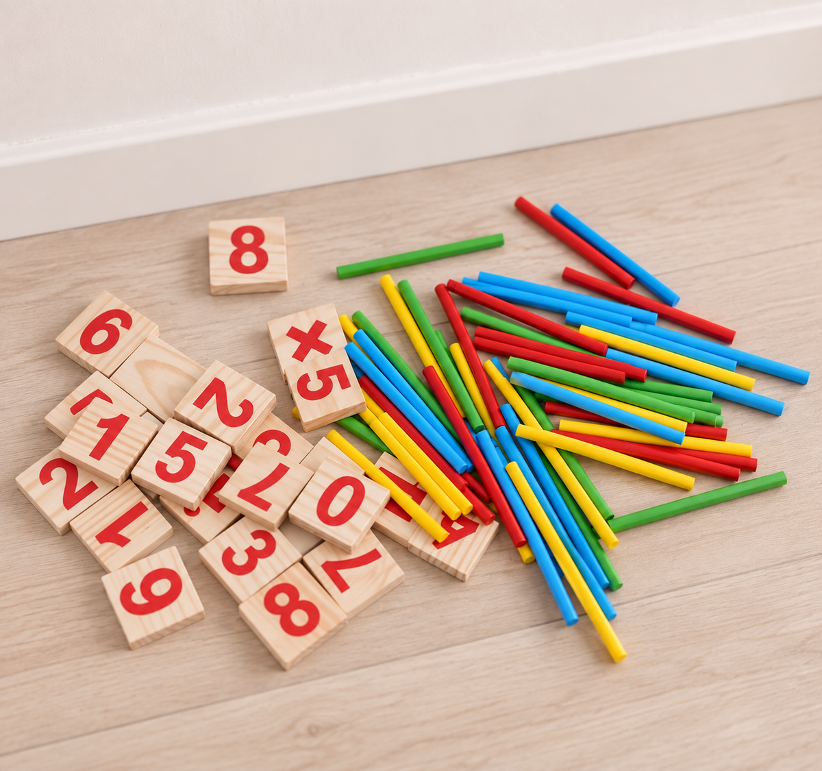 Montessori Wooden Counting Sticks