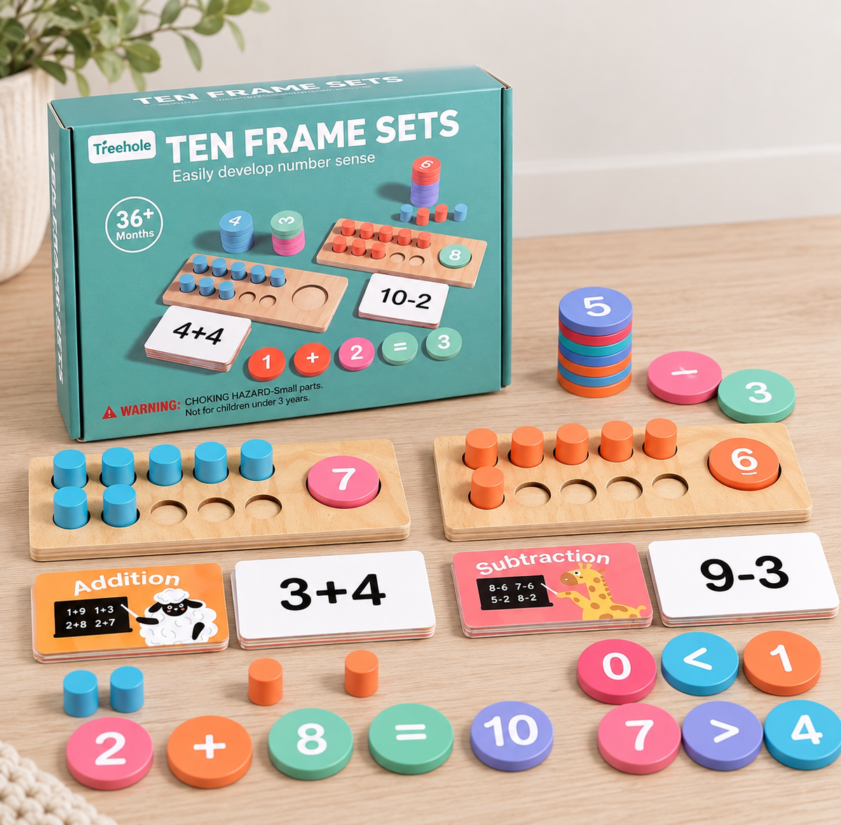 Montessori Wooden Number Board