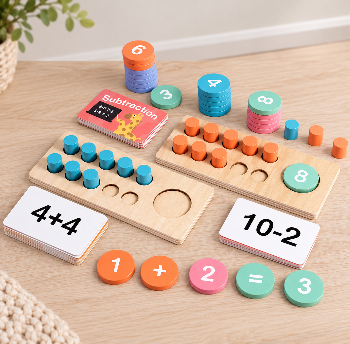 Montessori Wooden Number Board