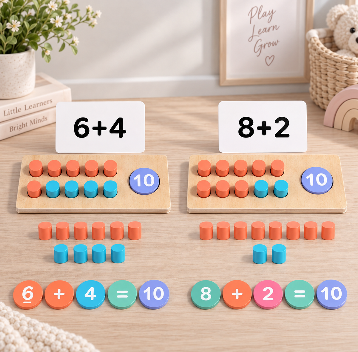 Montessori Wooden Number Board