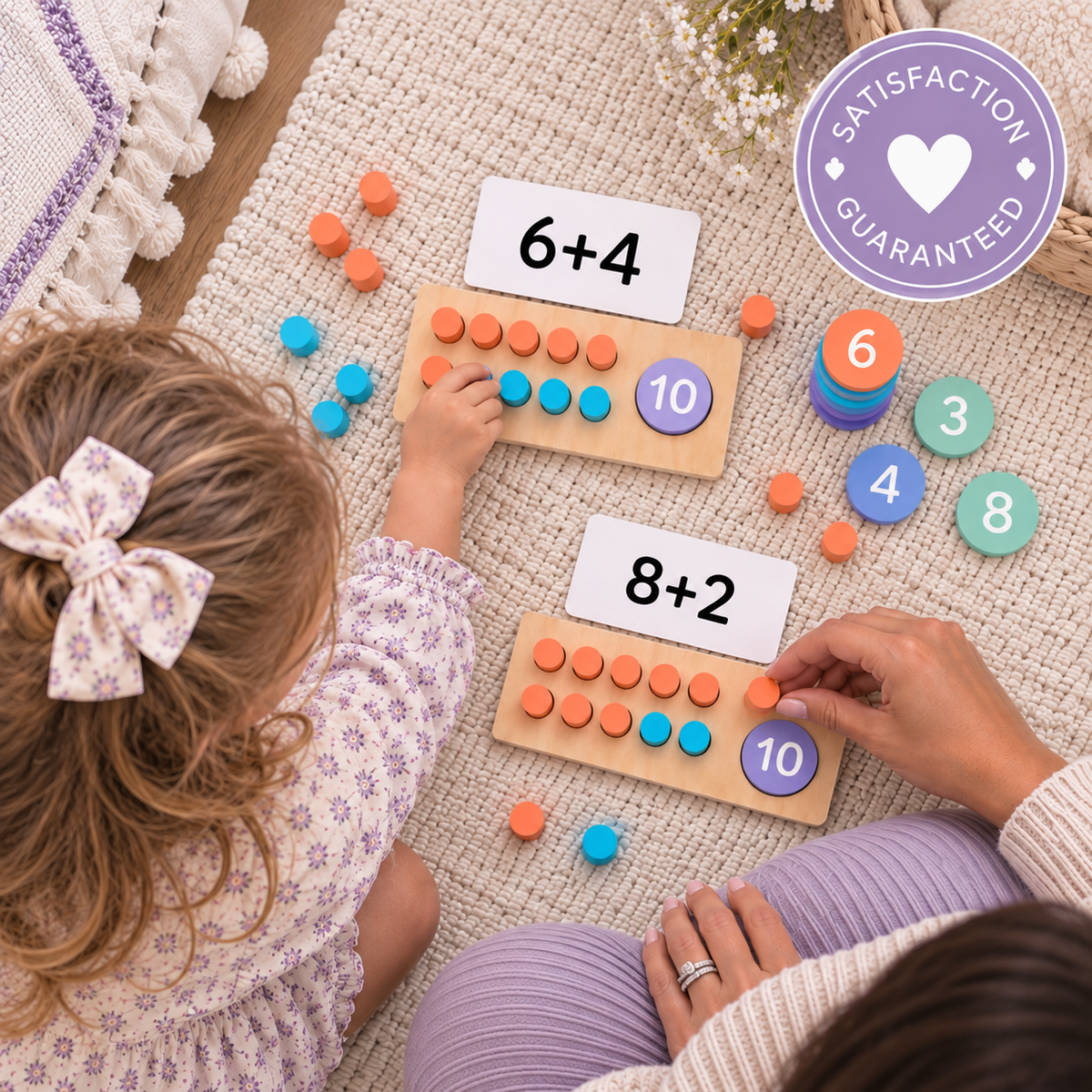 Montessori Wooden Number Board