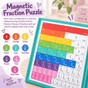 Magnetic Fraction Educational Puzzle