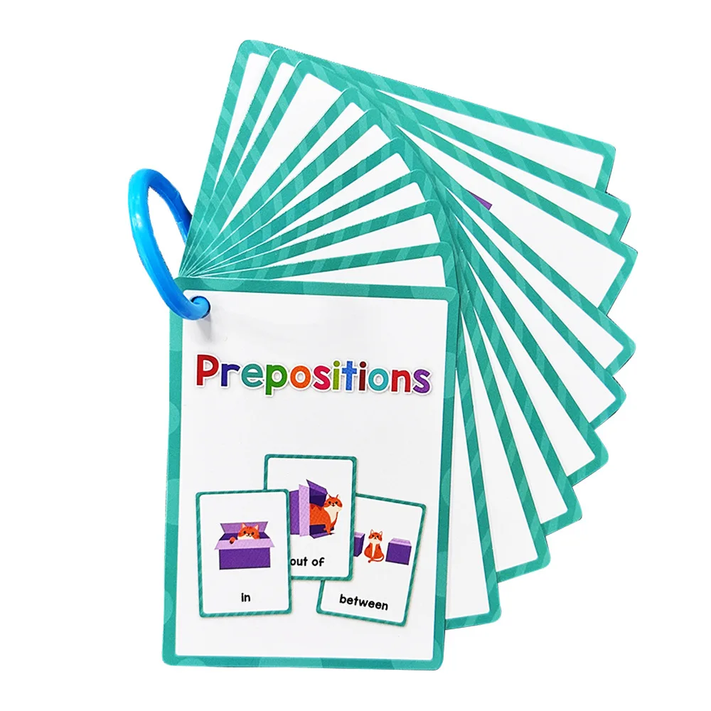 Montessori Kids English Words Learning Flashcards Early Educational Cards Classroom Supplies Kindergarten Teacher Teaching Aids