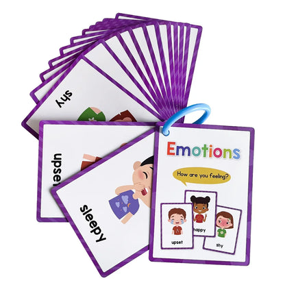 Montessori Kids English Words Learning Flashcards Early Educational Cards Classroom Supplies Kindergarten Teacher Teaching Aids